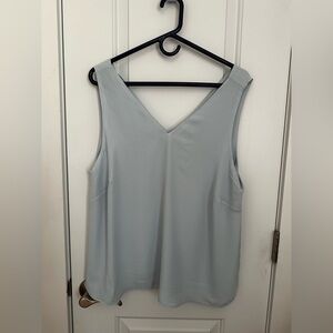 The Limited Pale Blue V-Neck Sleeveless Tank